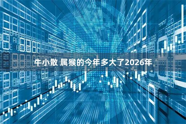 牛小散 属猴的今年多大了2026年