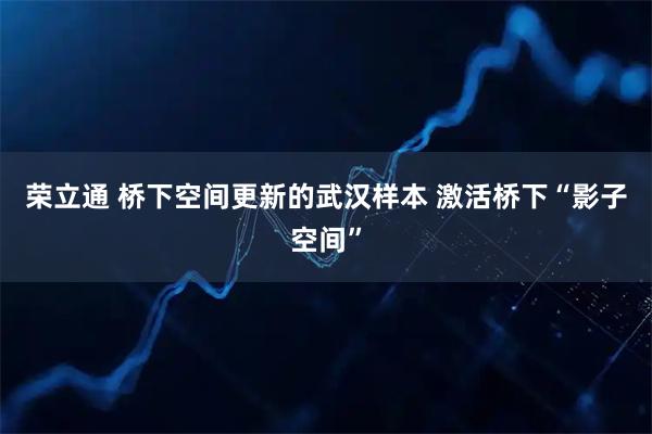 荣立通 桥下空间更新的武汉样本 激活桥下“影子空间”