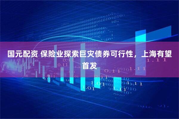国元配资 保险业探索巨灾债券可行性，上海有望首发